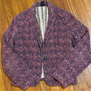 EUC Sweet Floral Y2K Gap Corduroy Blazer Size 6